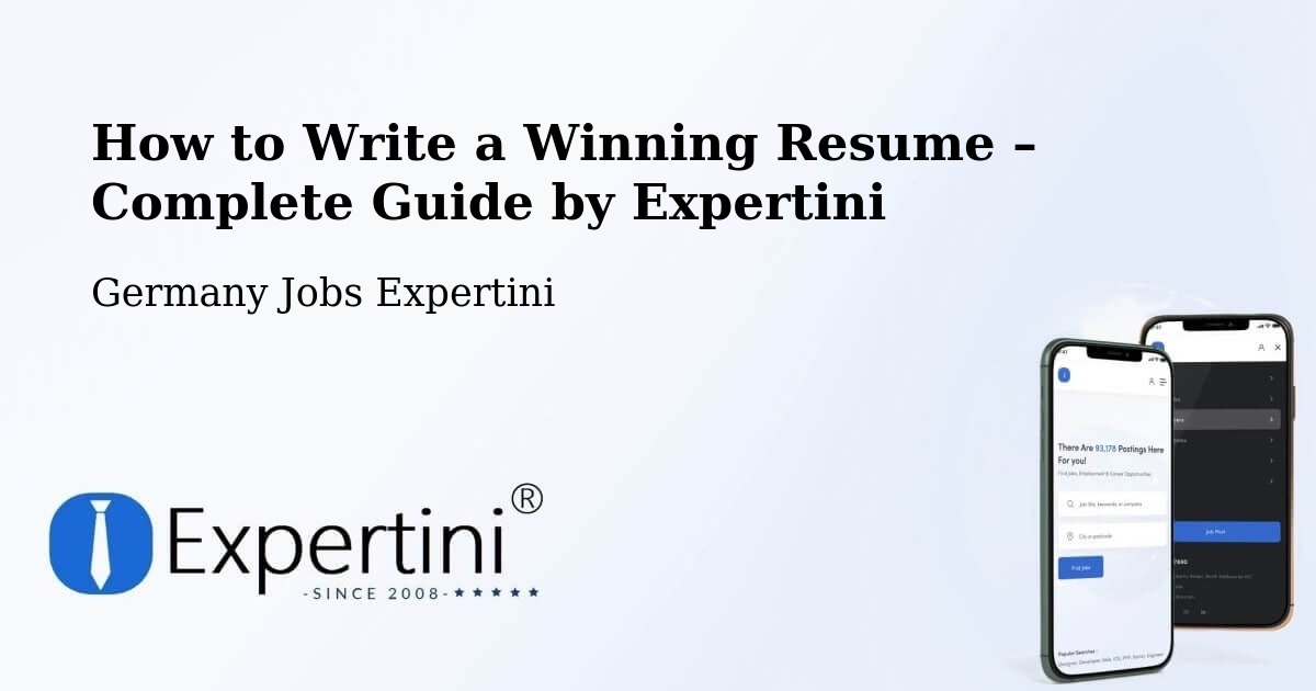 Resume Writing Guide for Job Seekers – Lehrte - Lehrte, Germany Jobs Expertini